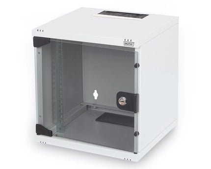 10 inch netwerkbundel, inclusief 6U - kast 330 x 312 x 100 mm, grijze plank, PDU, 8 - poorts switch, CAT 6 patchpaneel - Networkdiscount.com