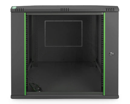 12U wandkast 600x600x611 mm, kleur zwart (RAL 9005) - Networkdiscount.com