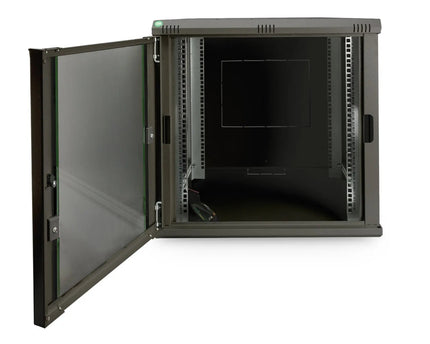 12U wandkast 600x600x611 mm, kleur zwart (RAL 9005) - Networkdiscount.com