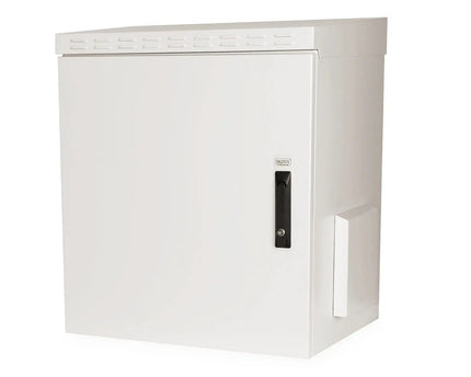 12U wandkast, buiten, IP55 600x450x713 mm, kleur grijs (RAL 7035) - Networkdiscount.com