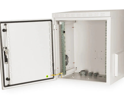 12U wandkast, buiten, IP55 600x450x713 mm, kleur grijs (RAL 7035) - Networkdiscount.com