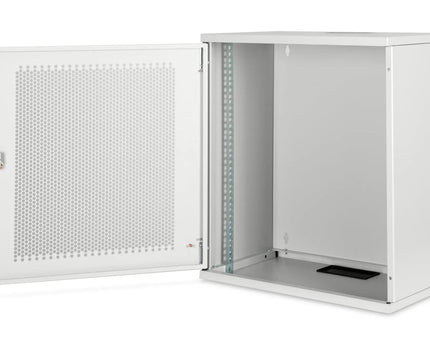 12U wandkast, SOHO, ongemonteerd 540x400x595 mm, geperforeerde voordeur, grijs - Networkdiscount.com