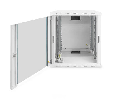 12U wandkast, Unique 600x450x643 mm, kleur grijs (RAL 7035) - Networkdiscount.com