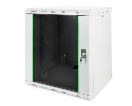 12U wandkast, Unique 600x450x643 mm, kleur grijs (RAL 7035) - Networkdiscount.com