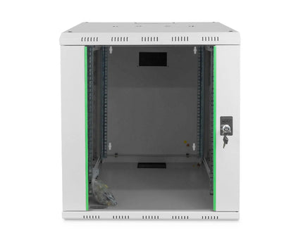 12U wandkast, Unique 643x600x600 mm, kleur grijs (RAL 7035) - Networkdiscount.com