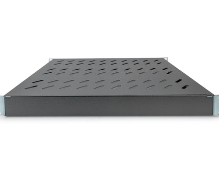 19 Inch 1U legbord voor 600 mm diepe rekken 43x483x358 mm, verstelbaar tot 550 mm diepte, zwart - Networkdiscount.com