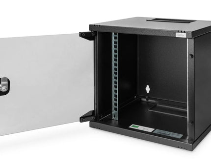 6U wandmontagekast 330x312x300 mm (BxHxD) , zwart - Networkdiscount.com