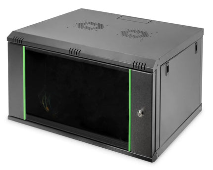 7U wandmontagekast 389x600x600 mm, kleur zwart (RAL 9005) - Networkdiscount.com
