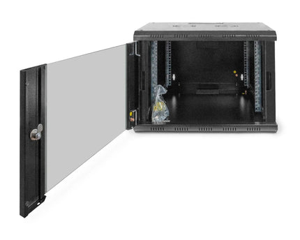 7U wandmontagekast, Uniek 420x600x600 mm, kleur zwart (RAL 9005) - Networkdiscount.com