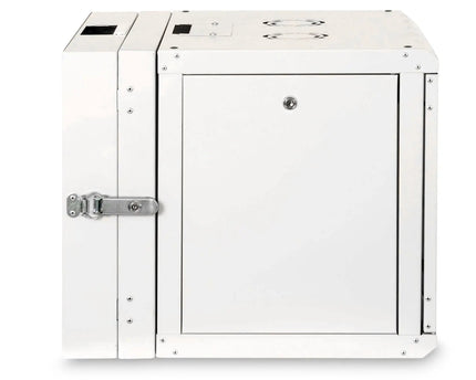 9U wandkast, Unique, 600x600x509 mm dubbel sectie, zwenkbaar, grijs (RAL 7035) - Networkdiscount.com