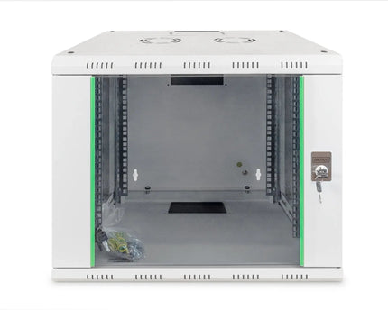 9U wandmontagekast, Unique 509x600x450 mm, kleur grijs (RAL 7035) - Networkdiscount.com