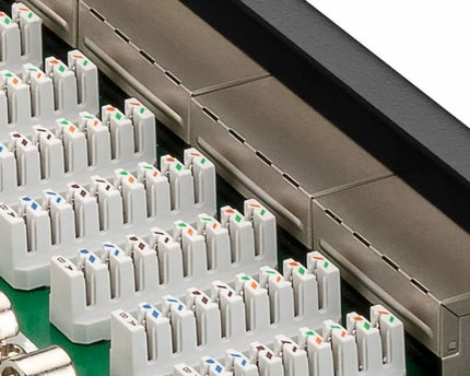 CAT 6a 10 inch patch panel 12 poorts - Networkdiscount.com