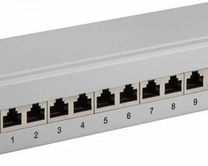 CAT6 10 inch patch panel 12 poorts - Networkdiscount.com