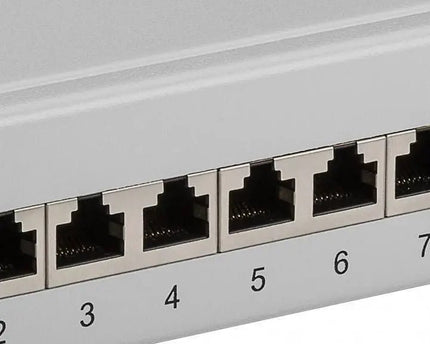 CAT6 10 inch patch panel 12 poorts - Networkdiscount.com