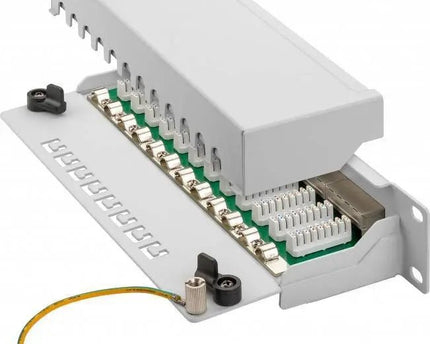 CAT6 10 inch patch panel 12 poorts - Networkdiscount.com