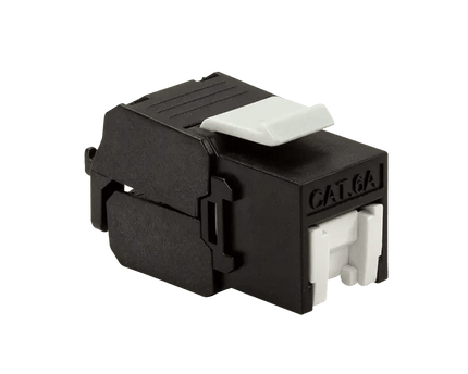 CAT6a keystone jack RJ45 UTP toolless zwart - Networkdiscount.com