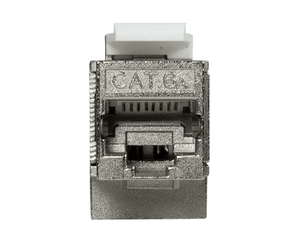 CAT6a keystone koppelstuk STP haaks - Networkdiscount.com