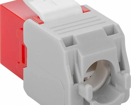 CAT6a Keystone RJ45 unshielded rood - Networkdiscount.com