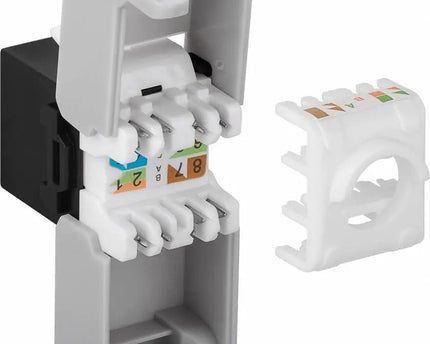 CAT6a Keystone RJ45 unshielded zwart - Networkdiscount.com