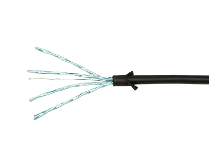 CAT6a U/FTP Ultraflex, 100% koper, zwart, 0.3M - Networkdiscount.com