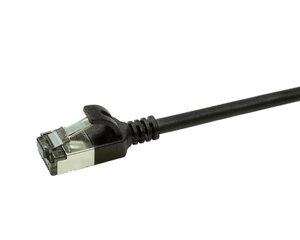 CAT6a U/FTP Ultraflex, 100% koper, zwart, 0.5M - Networkdiscount.com