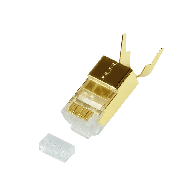 Cat.8.1 / Cat.6A RJ45 vergulde connectoren 10 stuks - Networkdiscount.com