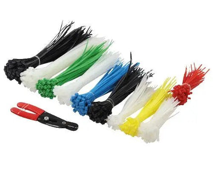 Kabelbinder set 600 stuks inclusief kniptang - Networkdiscount.com