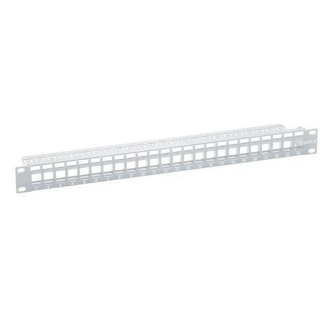 Keystone Patchpanel 24 Poorts SNAP IN RAL7035 - Networkdiscount.com