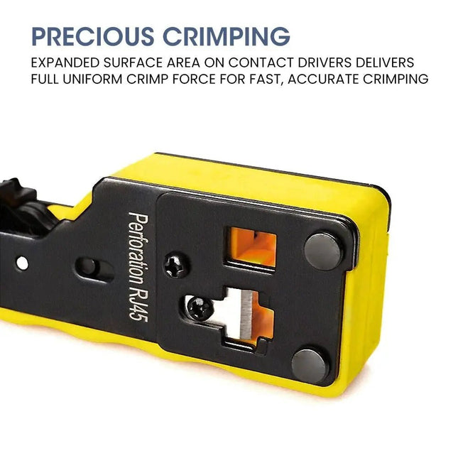 Krimptang voor doorsteek RJ45, RJ11 en RJ12 connectoren - Networkdiscount.com