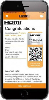 Premium High Speed HDMI ™ - kabel met ethernet, verguld 1.5M - Networkdiscount.com