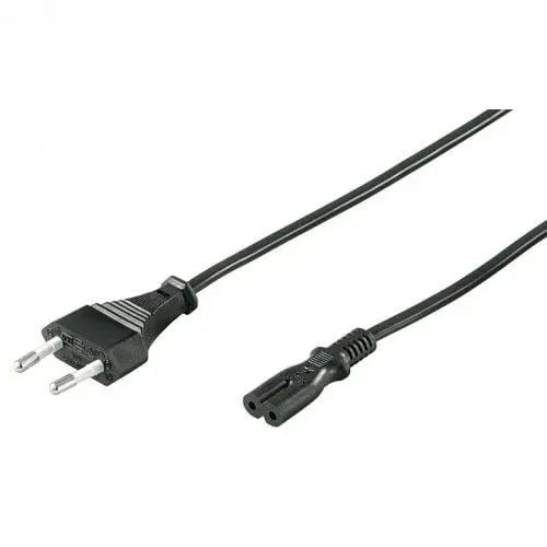 Stroomkabel CEE 7/16 (male) naar C7 (female) 1.8 M zwart - Networkdiscount.com