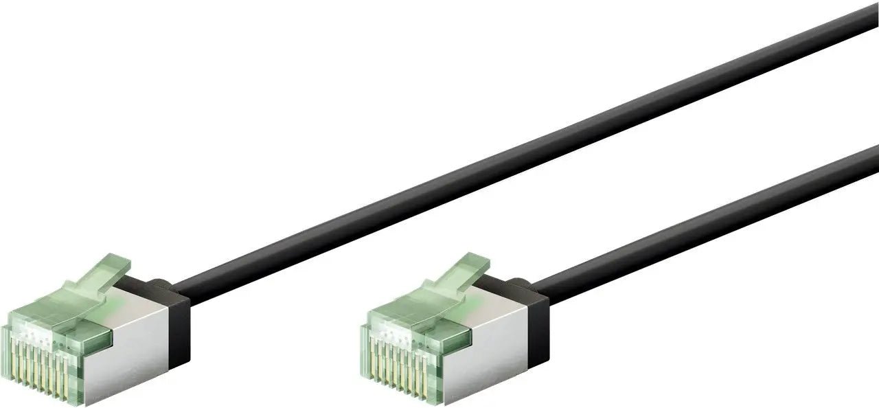 Ultraflexibele 0,25M CAT 8.1 - patchkabel, slank, U/FTP, zwart - Networkdiscount.com