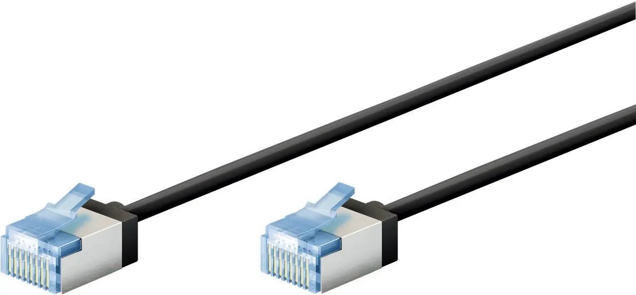 Ultraflexibele 15 M CAT 6A - patchkabel, slank, U/FTP, zwart - Networkdiscount.com