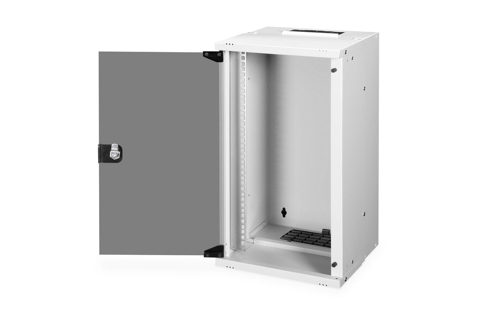 10" 12U wandkast, SOHO PRO, ongemonteerd 315 x 300 x 595 mm, grijs - Networkdiscount.com
