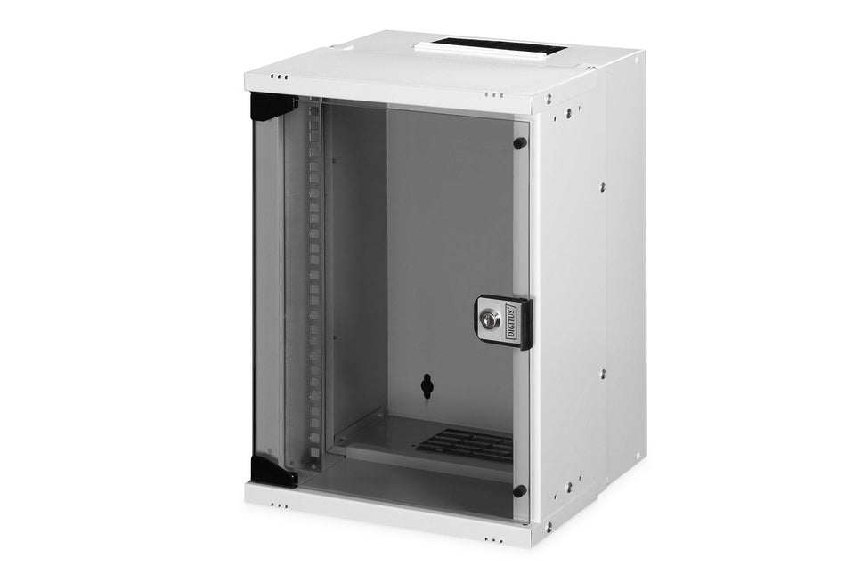 10" 9U wandkast, SOHO PRO, ongemonteerd 315 x 300 x 460 mm, grijs - Networkdiscount.com