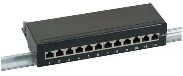 10'' CAT6 patchpanel 12 poorts - Networkdiscount.com