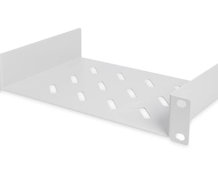 10 Inch 1U legbord 44x254x150 mm, kleur grijs (RAL 7035) - Networkdiscount.com