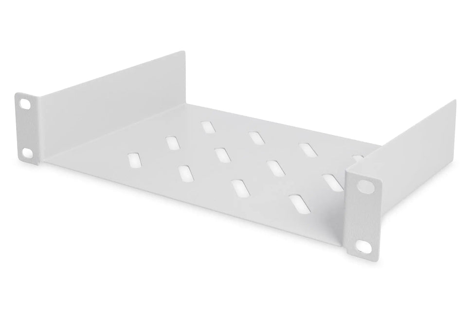 10 Inch 1U legbord 44x254x150 mm, kleur grijs (RAL 7035) - Networkdiscount.com
