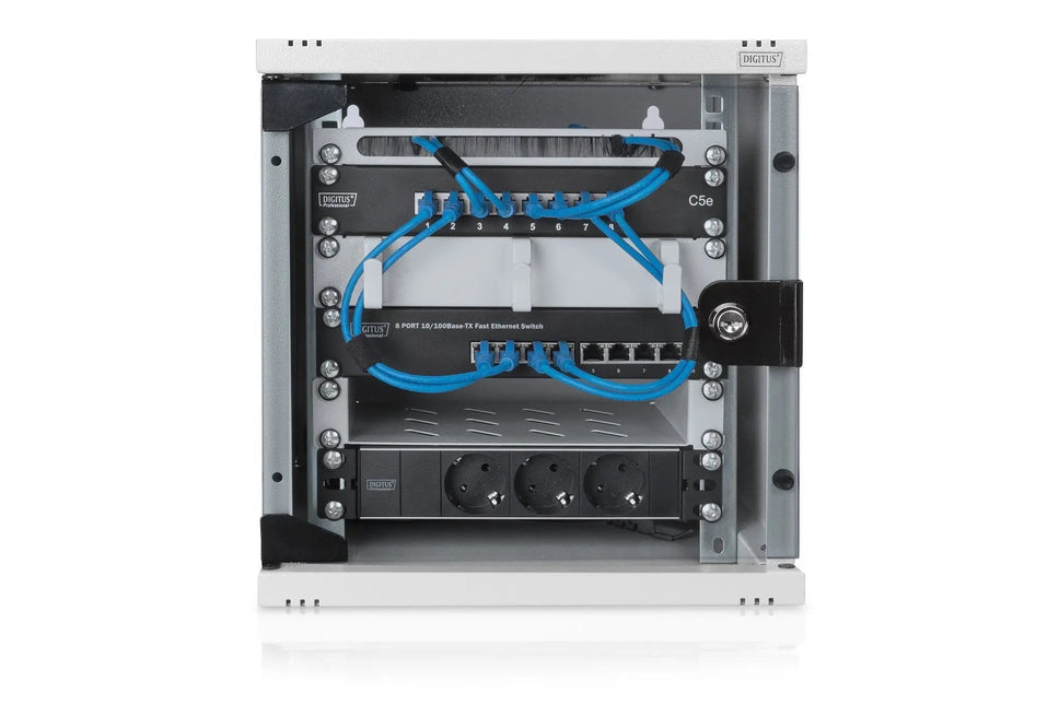 10 inch 6U wandkast 312x300x330 mm grijs - Networkdiscount.com
