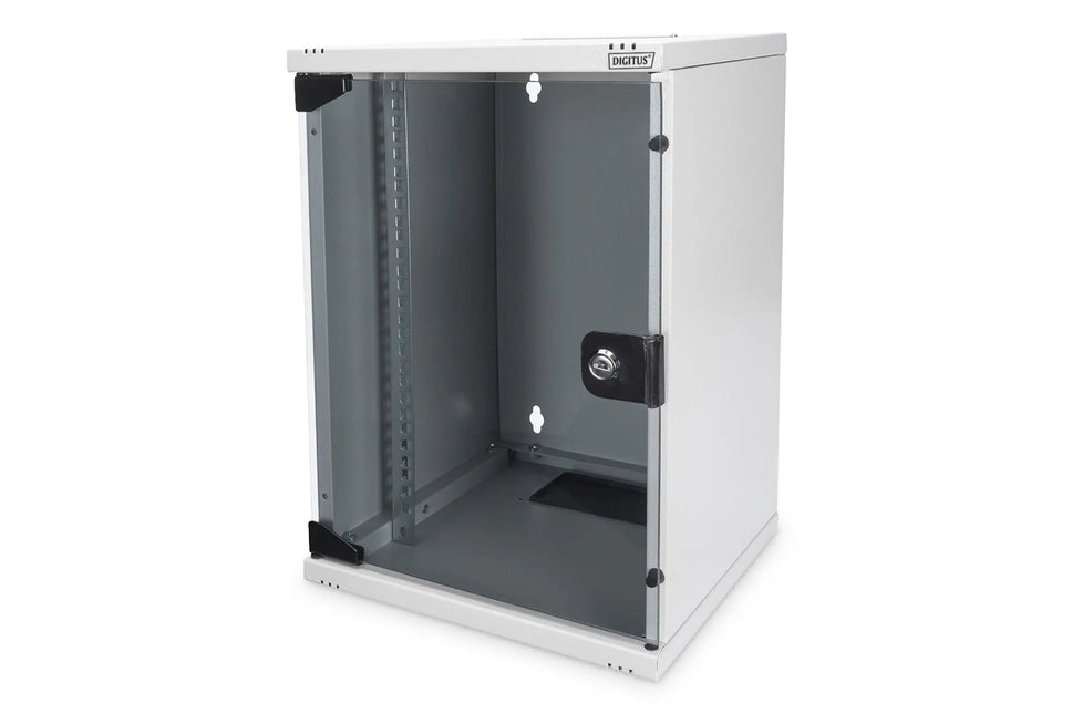10 inch 9U wandkast 312x300x464 mm, kleur grijs (RAL 7035) - Networkdiscount.com