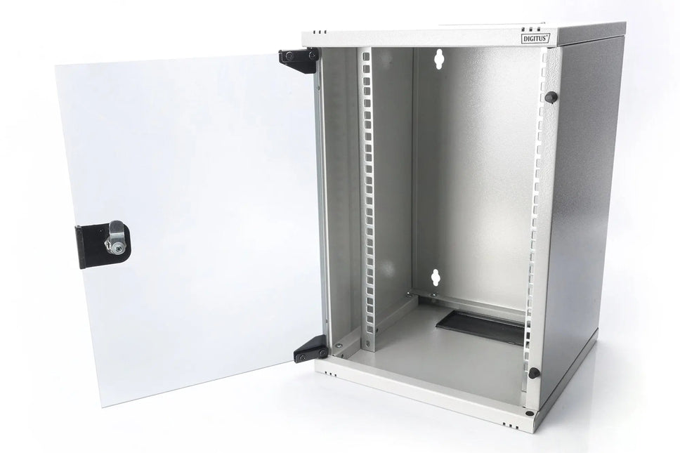 10 inch 9U wandkast 312x300x464 mm, kleur grijs (RAL 7035) - Networkdiscount.com