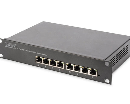 10 inch netwerkbundel, inclusief 6U - kast 330 x 312 x 100 mm, grijze plank, PDU, 8 - poorts switch, CAT 6 patchpaneel - Networkdiscount.com