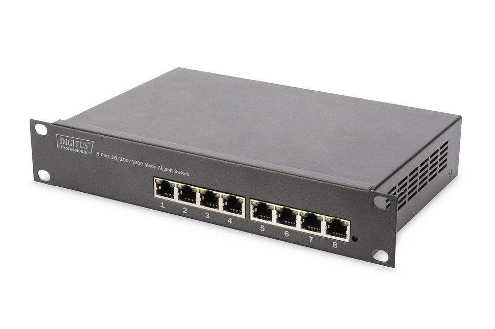 10 inch netwerkbundel, inclusief 6U - kast 330 x 312 x 100 mm, grijze plank, PDU, 8 - poorts switch, CAT 6 patchpaneel - Networkdiscount.com
