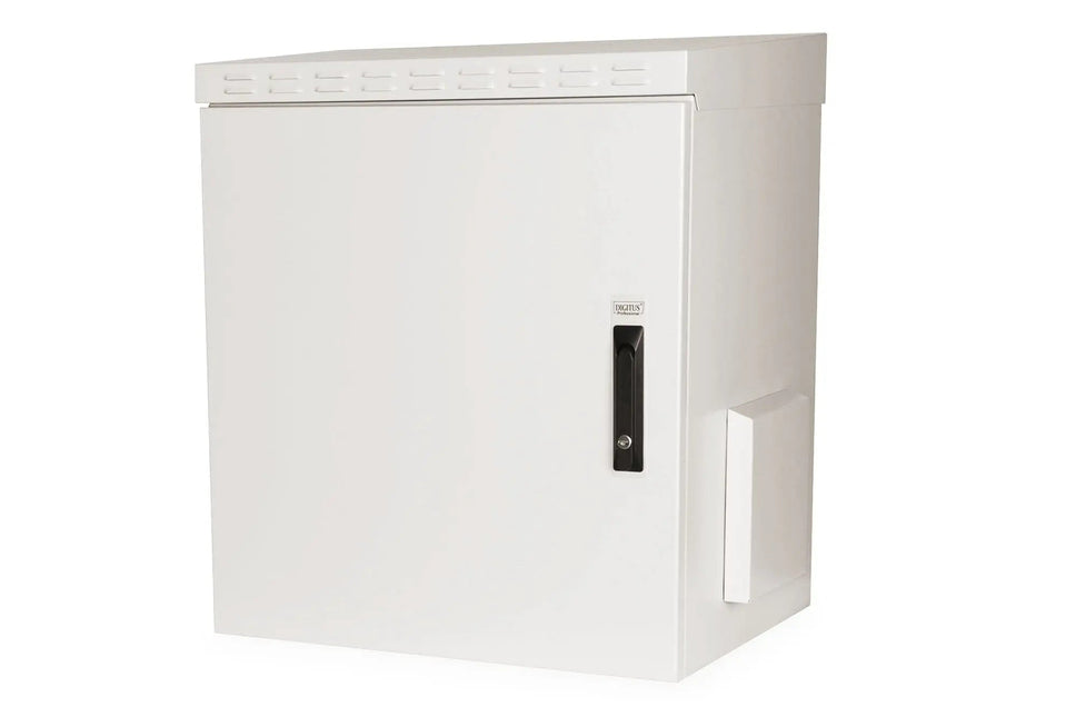 12U wandkast, buiten, IP55 600x450x713 mm, kleur grijs (RAL 7035) - Networkdiscount.com