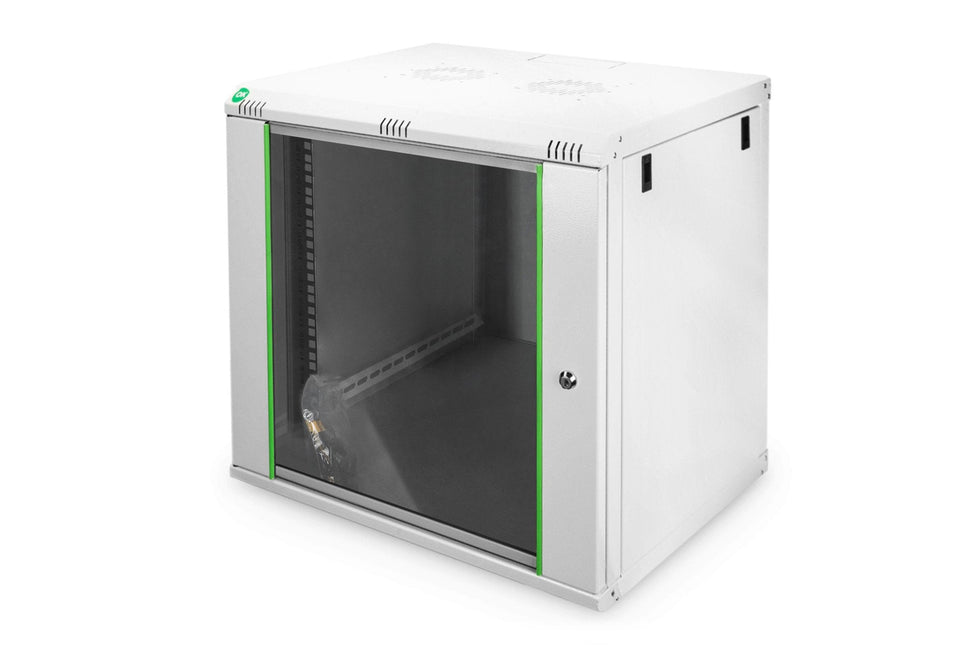 12U wandkast, Dynamic 600x450x611 mm, kleur grijs (RAL 7035) - Networkdiscount.com