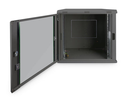 12U wandkast, Dynamic 600x450x611 mm, kleur zwart (RAL 9005) - Networkdiscount.com