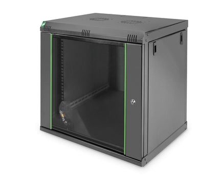 12U wandkast, Dynamic 600x450x611 mm, kleur zwart (RAL 9005) - Networkdiscount.com