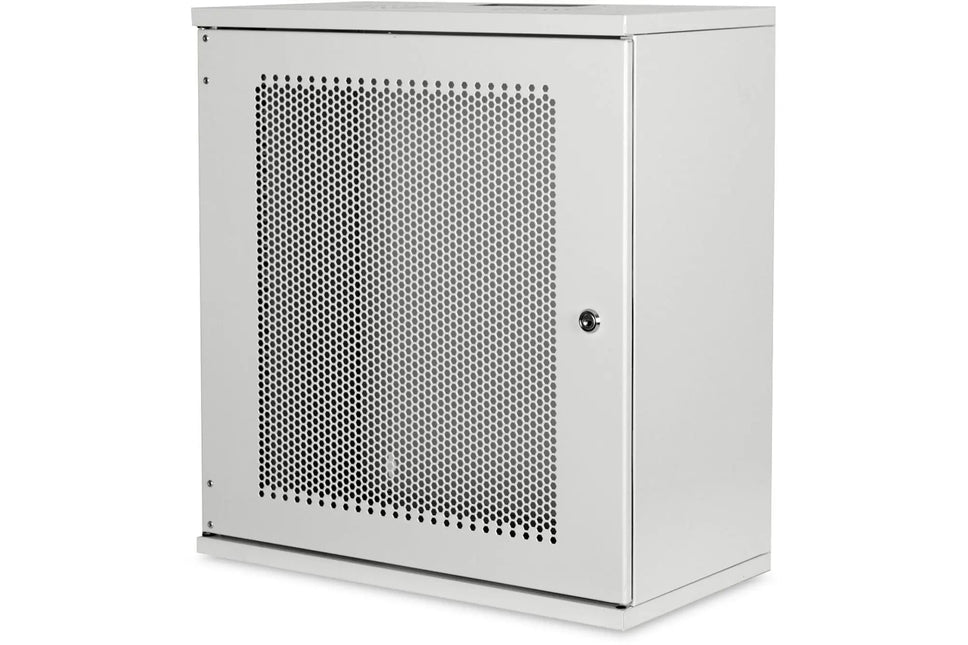 12U wandkast, SOHO, ongemonteerd 540x400x595 mm, geperforeerde voordeur, grijs - Networkdiscount.com