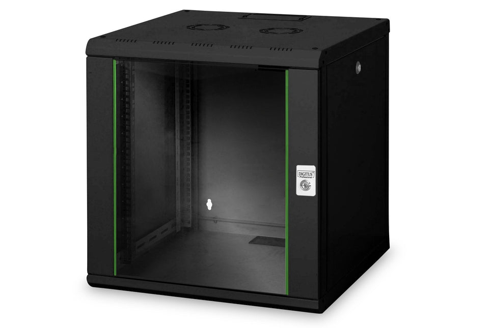 12U wandkast, Uniek 600x600x643 mm, kleur zwart (RAL 9005) - Networkdiscount.com