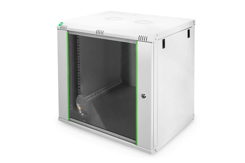 12U wandmontagekast, Dynamic 611x600x450 mm, kleur grijs (RAL 7035) - Networkdiscount.com